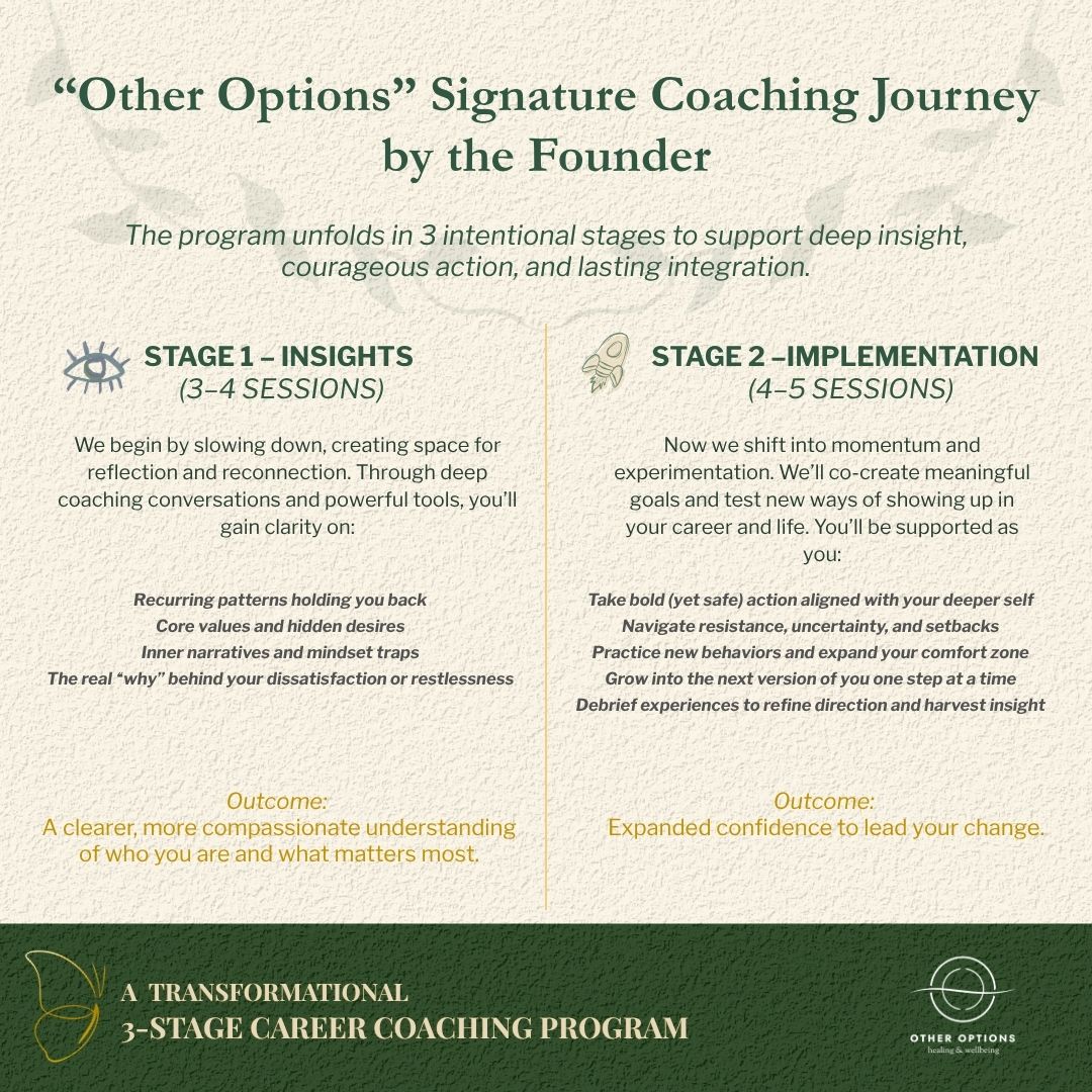 A Transformational 3-Stage Career Coaching Program