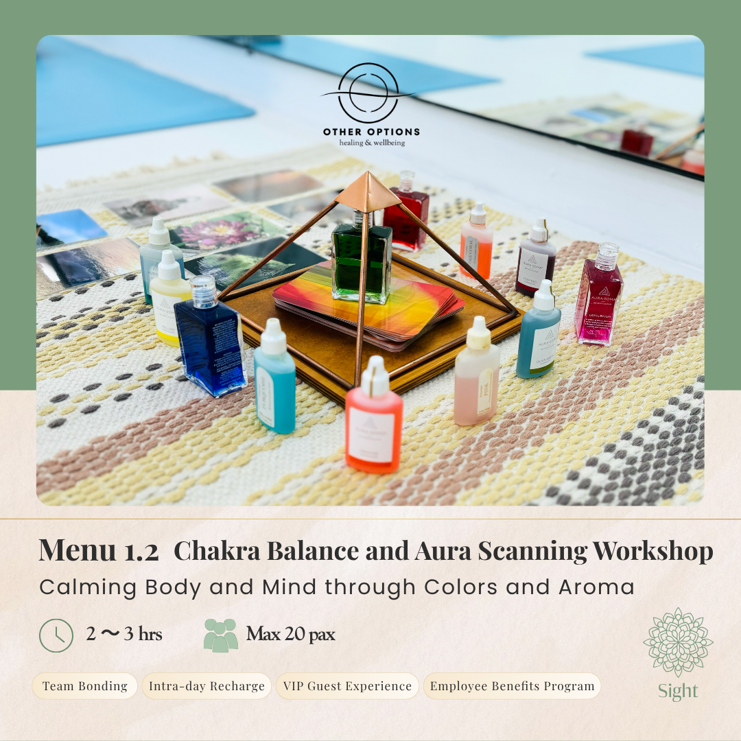 Menu 1.2 Chakra Balance and Aura Scanning Workshop (2-3 hrs)