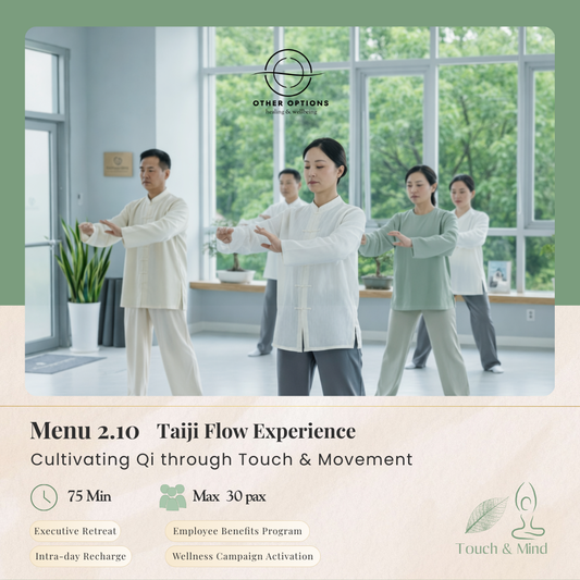 Menu 2.10  Taiji Flow Experience (75 min)