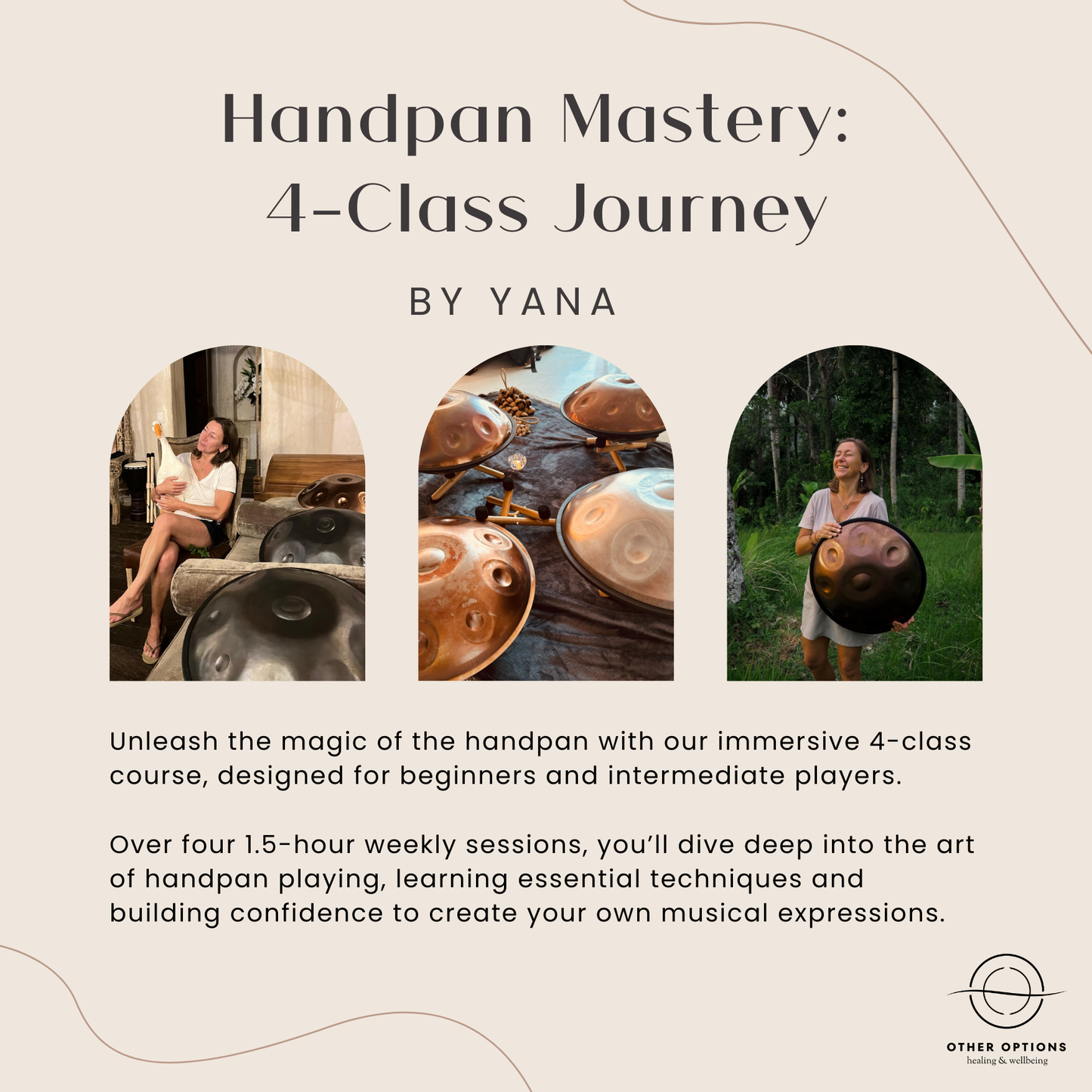 Handpan Mastery: 4-Class Journey (Weekends)