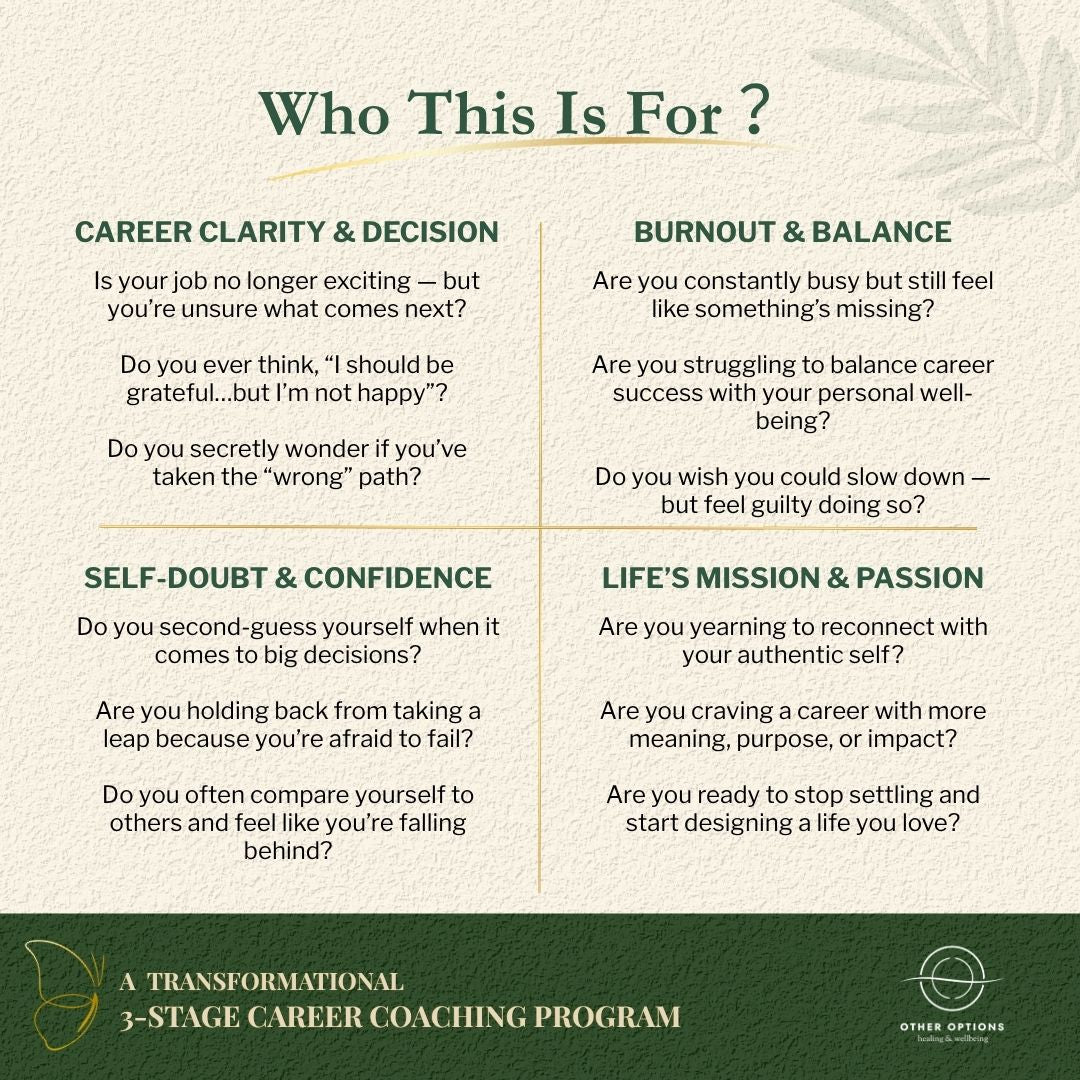 A Transformational 3-Stage Career Coaching Program