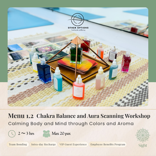 Menu 1.2  Chakra Balance and Aura Scanning Workshop (2-3 hrs)