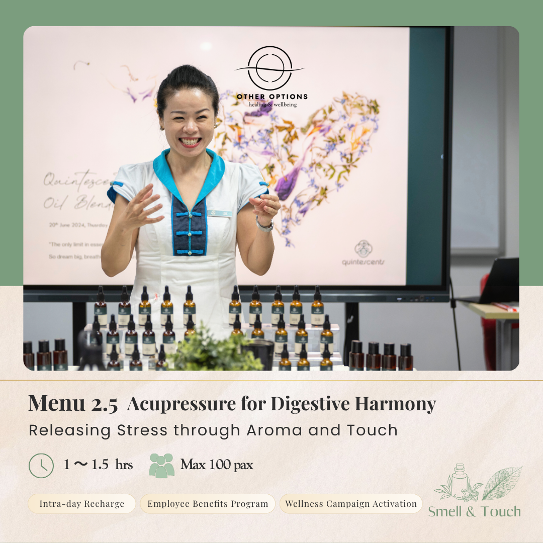 Menu 2.5  Acupressure for Digestive Harmony (1-1.5 hrs)